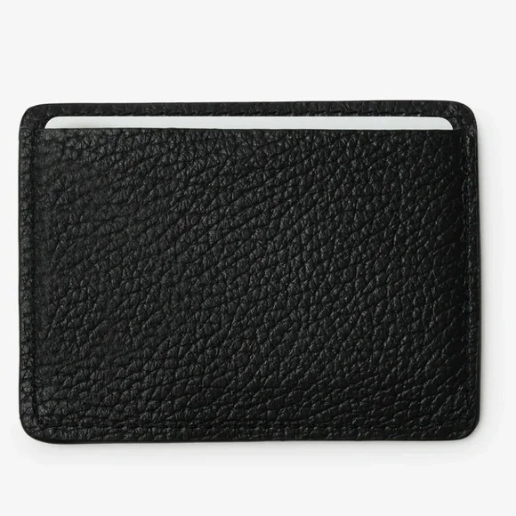 Marcella NYC Lilo Textured Black Card Holder - Picture 3 of 10